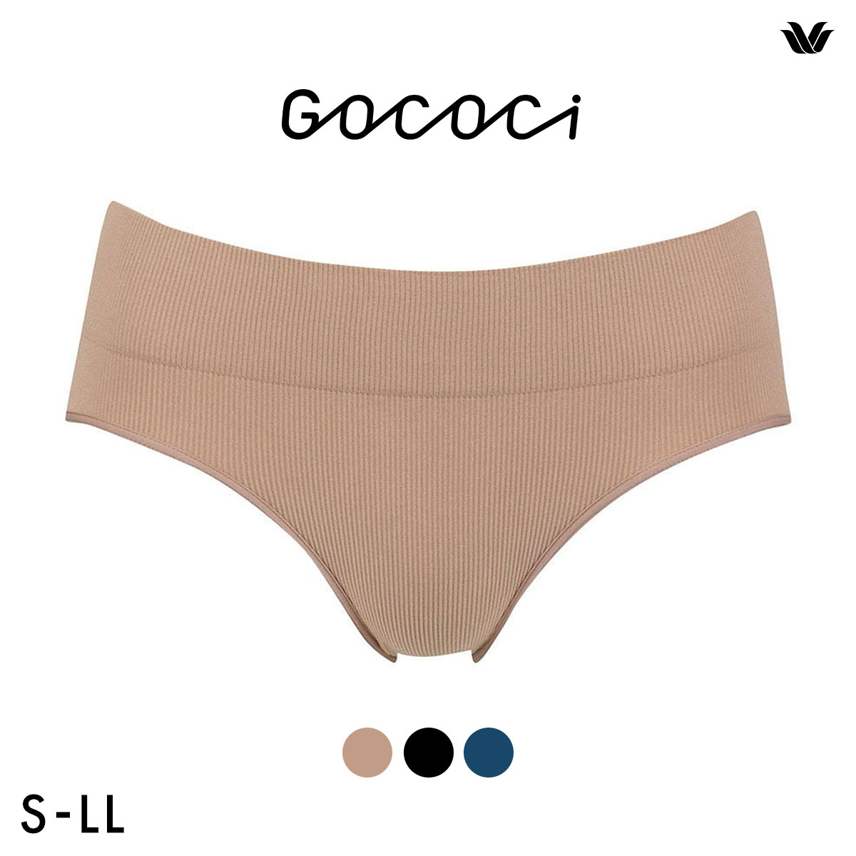 ワコール ゴコチ CGG255 PGG255 リブ ショーツ S M L LL Wacoal GOCOCi(BE-ベージュ-S-M)