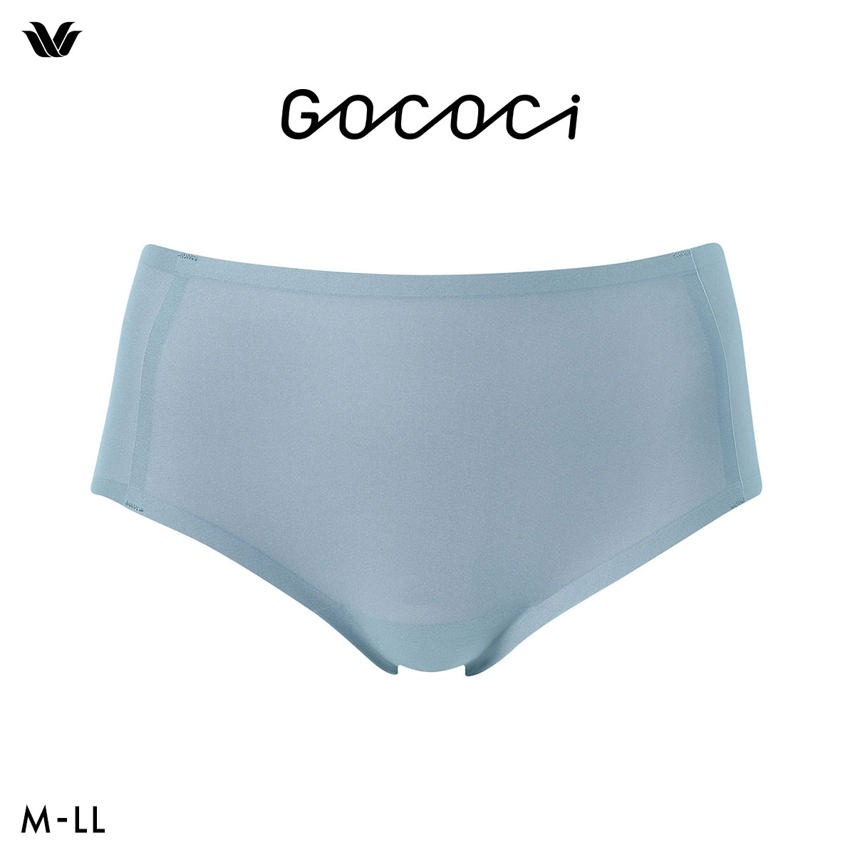 ワコール ゴコチ CGG266 PGG266 ノーマル ショーツ フリーカッティング ヘム 無縫製 単品 Wacoal GOCOCi(BU-ブルー-M)