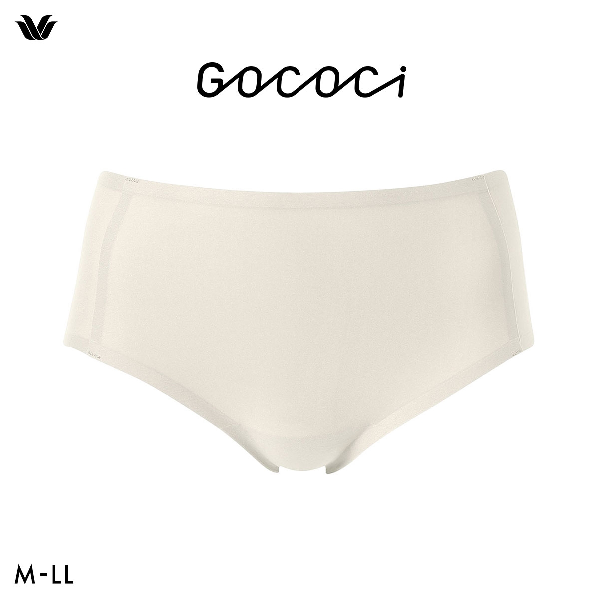 ワコール ゴコチ CGG266 PGG266 ノーマル ショーツ フリーカッティング ヘム 無縫製 単品 Wacoal GOCOCi(IV-アイボリー-M)