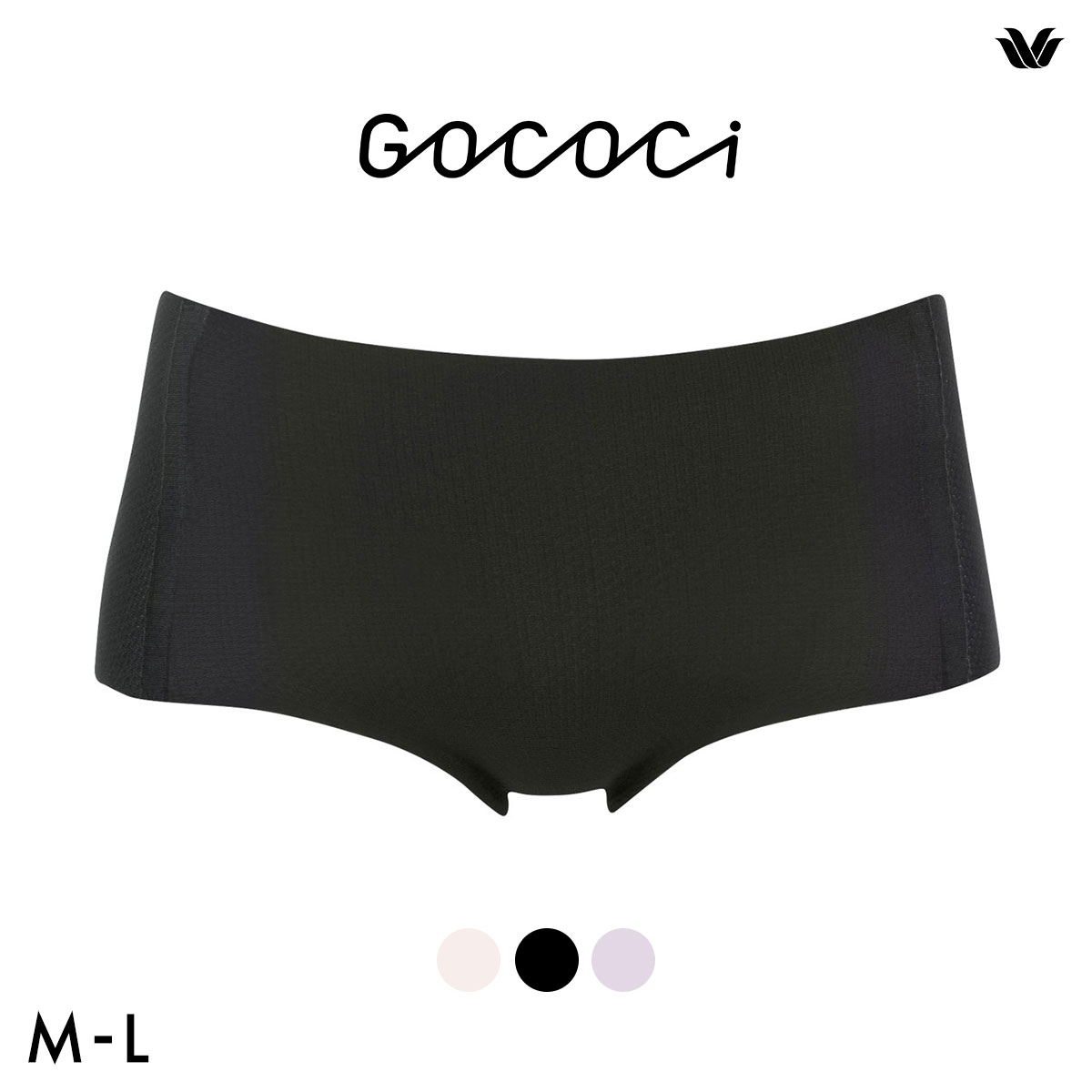 ワコール Wacoal ゴコチ GOCOCi CGG271 CGG571 ノーマル ショーツ 涼感 清涼 ヘム シームレス ML(BK-ブラック-M)