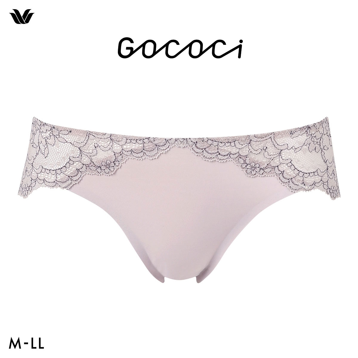 ワコール ゴコチ レーシィ CGG289 PGG289 ショーツ ローライズ ハイレッグ バックレース 単品 Wacoal GOCOCi(BP-ベビーピンク-M)