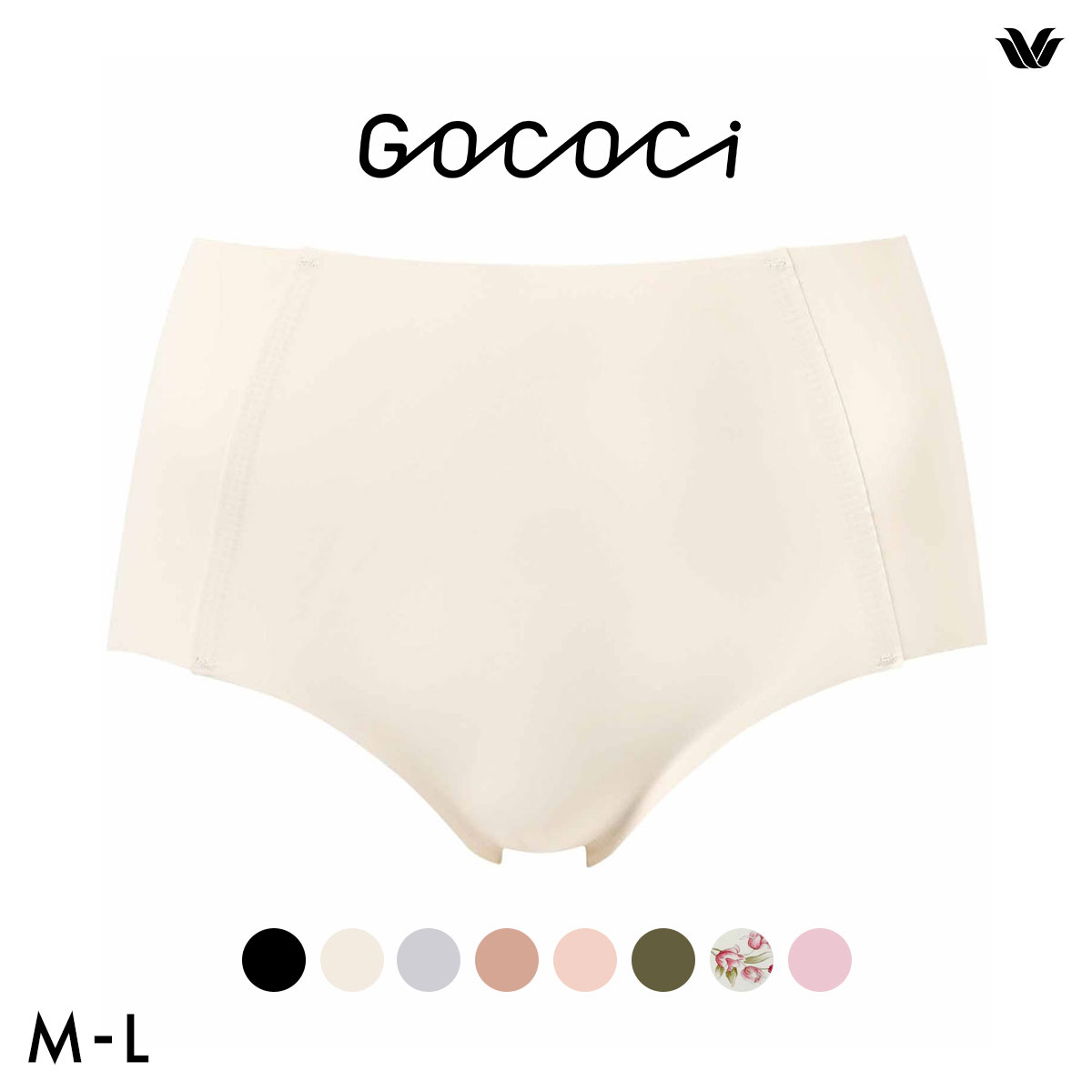 ワコール ゴコチ CGG535 ノーマル ショーツ ヘム フラット ML Wacoal GOCOCi(OW-オフホワイト-M)