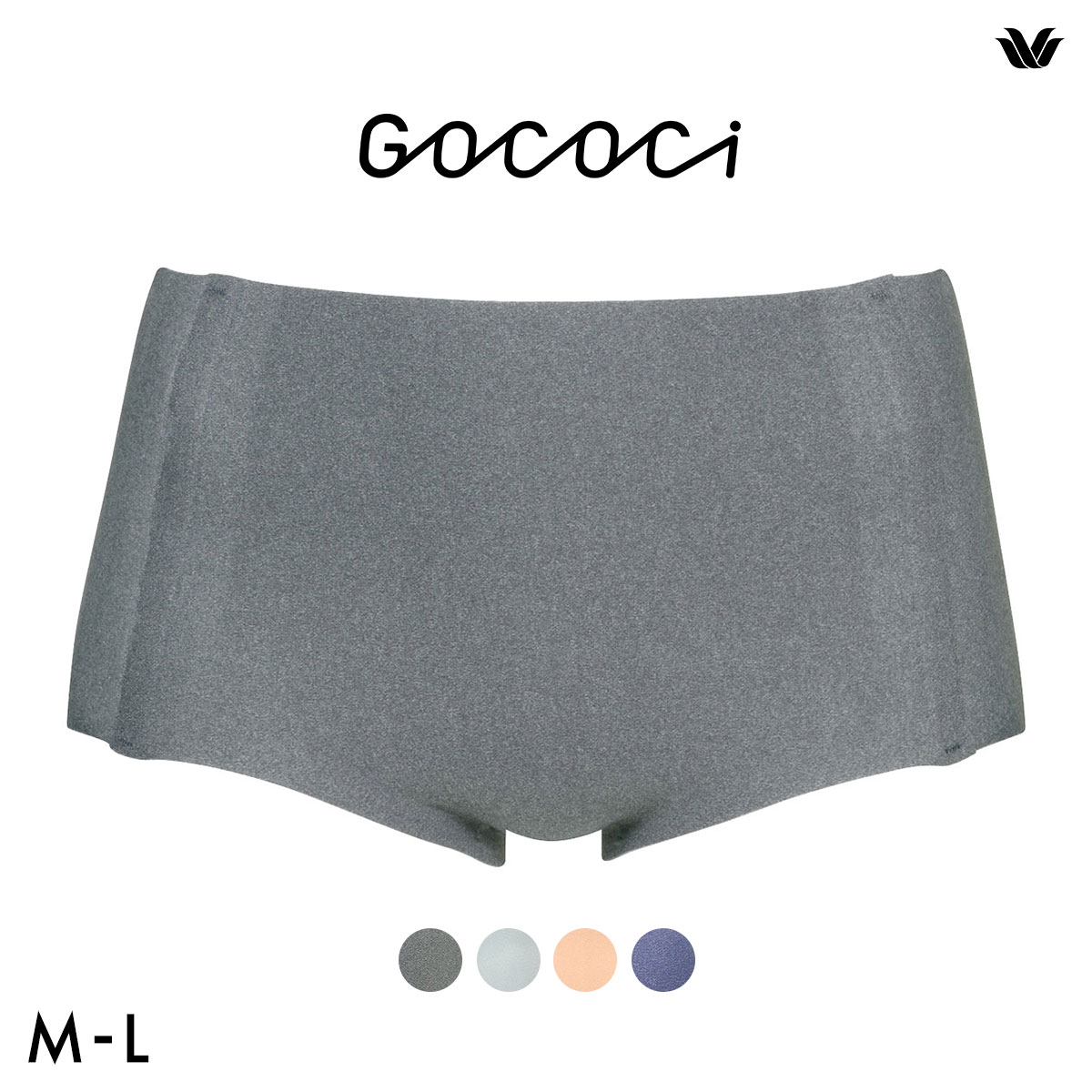 ワコール Wacoal ゴコチ GOCOCi CGG210 CGG510 PGG310 スタンダード･ハイカットショーツ ベンベルグ ヘム ML(GY-グレー-M)