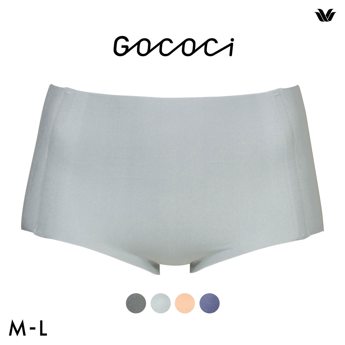 ワコール Wacoal ゴコチ GOCOCi CGG210 CGG510 PGG310 スタンダード･ハイカットショーツ ベンベルグ ヘム ML(LGY-薄グレー-M)