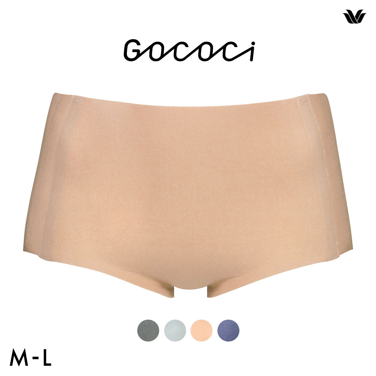 ワコール Wacoal ゴコチ GOCOCi CGG210 CGG510 PGG310 スタンダード･ハイカットショーツ ベンベルグ ヘム ML(BE-ベージュ-M)