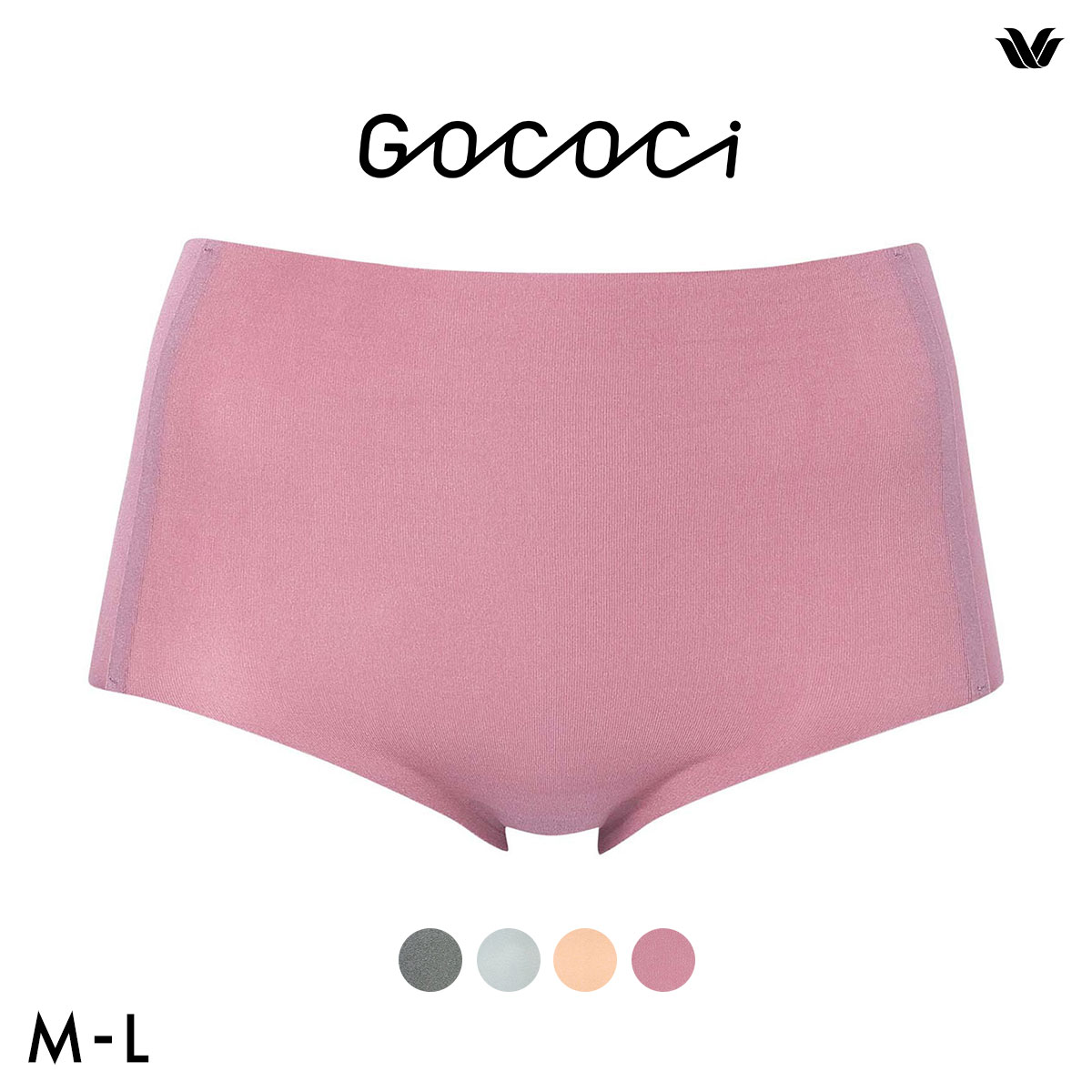 ワコール Wacoal ゴコチ GOCOCi CGG210 CGG510 PGG310 スタンダード･ハイカットショーツ ベンベルグ ヘム ML(MP-モーヴピンク-M)