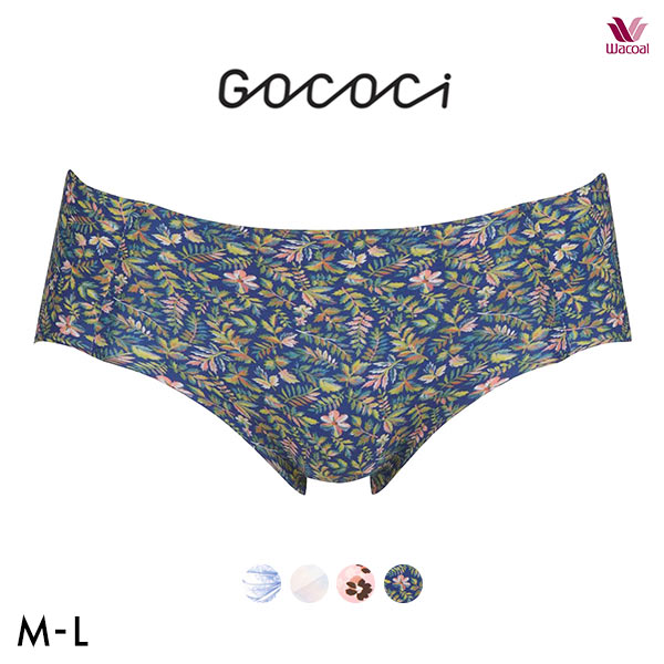 ワコール Wacoal ゴコチ GOCOCi CGG534 PGG335 プリント ノーマル ショーツ ハイカット ヘム 無縫製 ML 単品