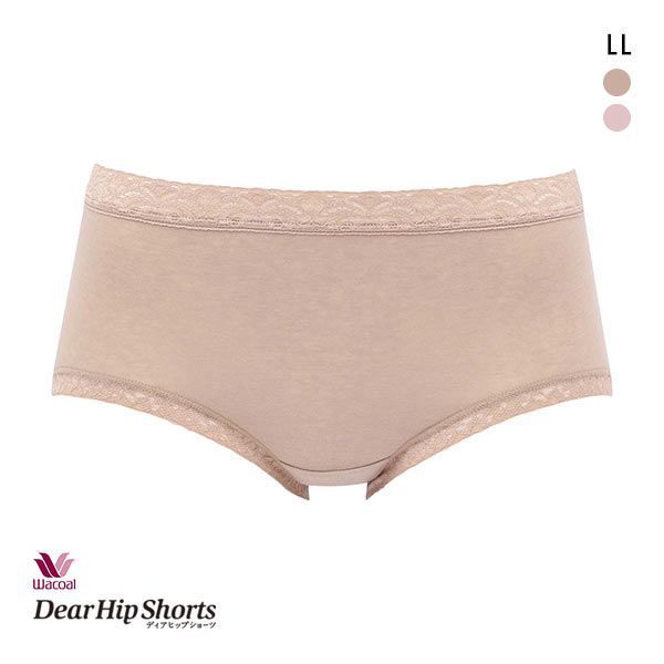 ワコール Wacoal ディアヒップショーツ DearHip Shorts 綿混 はきこみ丈ふつう ノーマルショーツ LL