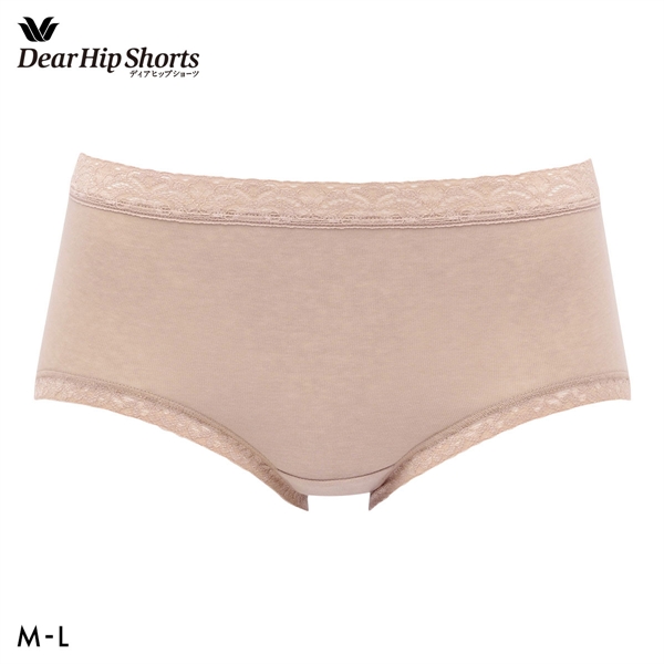 ワコール Wacoal ディアヒップショーツ DearHip Shorts 綿混 はきこみ丈ふつう ノーマルショーツ ML