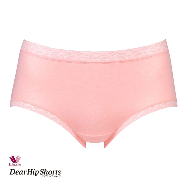 ワコール Wacoal ディアヒップショーツ DearHip Shorts 綿混 はきこみ丈ふつう ノーマルショーツ ML