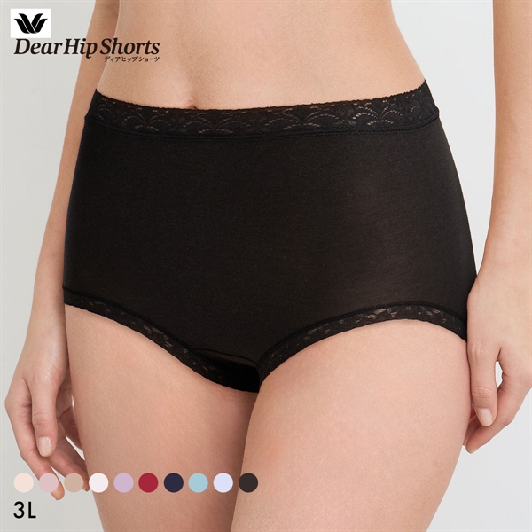 ワコール Wacoal ディアヒップショーツ DearHip Shorts 綿混 スタンダード ノーマルショーツ 3L