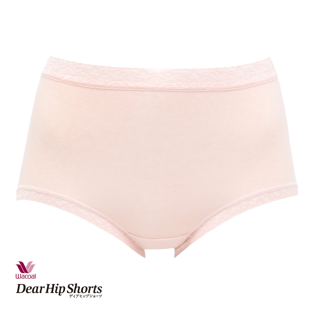 ワコール Wacoal ディアヒップショーツ DearHip Shorts 綿混 スタンダード ノーマルショーツ LL(PE-ピーチ-LL)