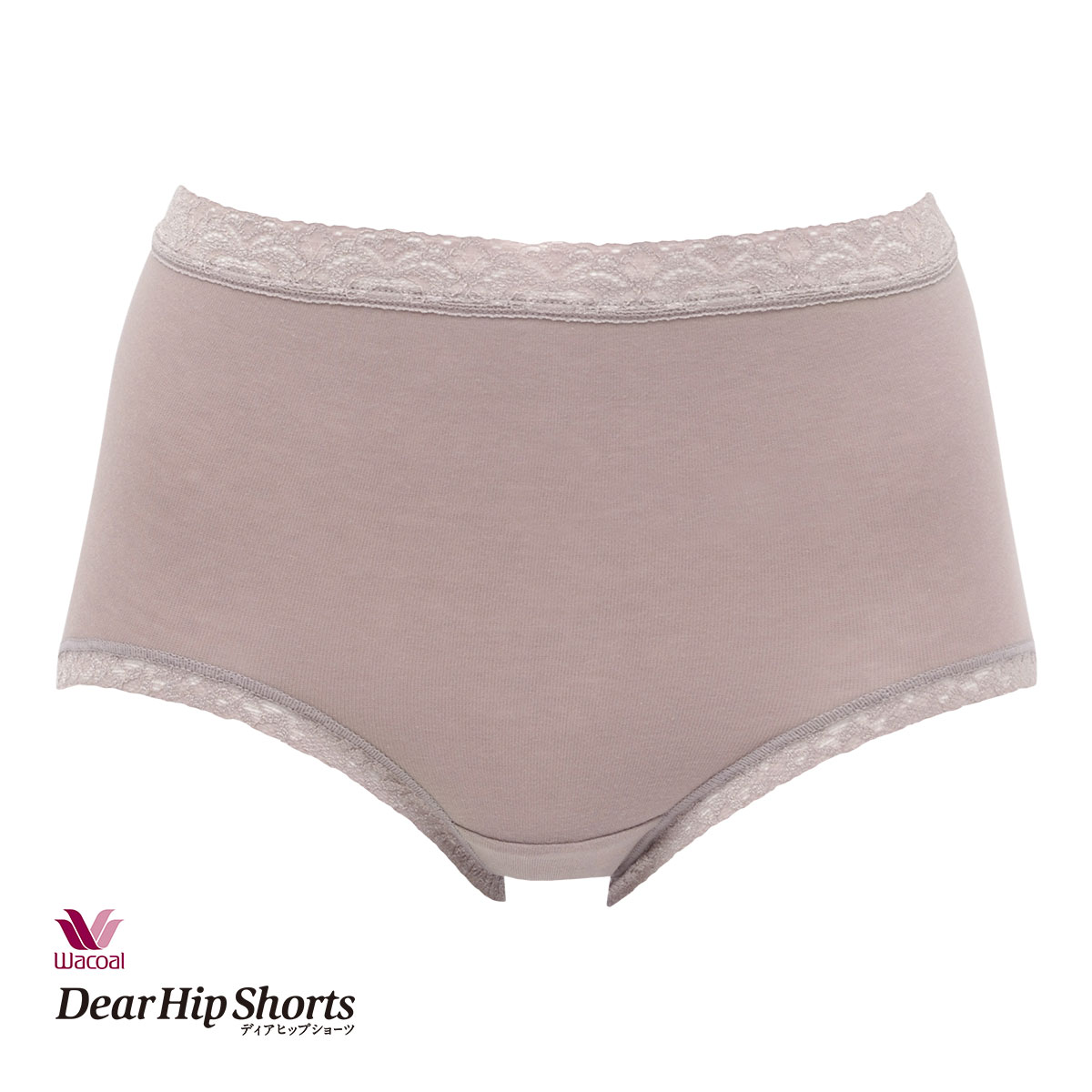 ワコール ショーツ ディアヒップショーツ DearHip Shorts 綿混 スタンダード ノーマルショーツ ML Wacoal(LBR-薄ブラウン-M)