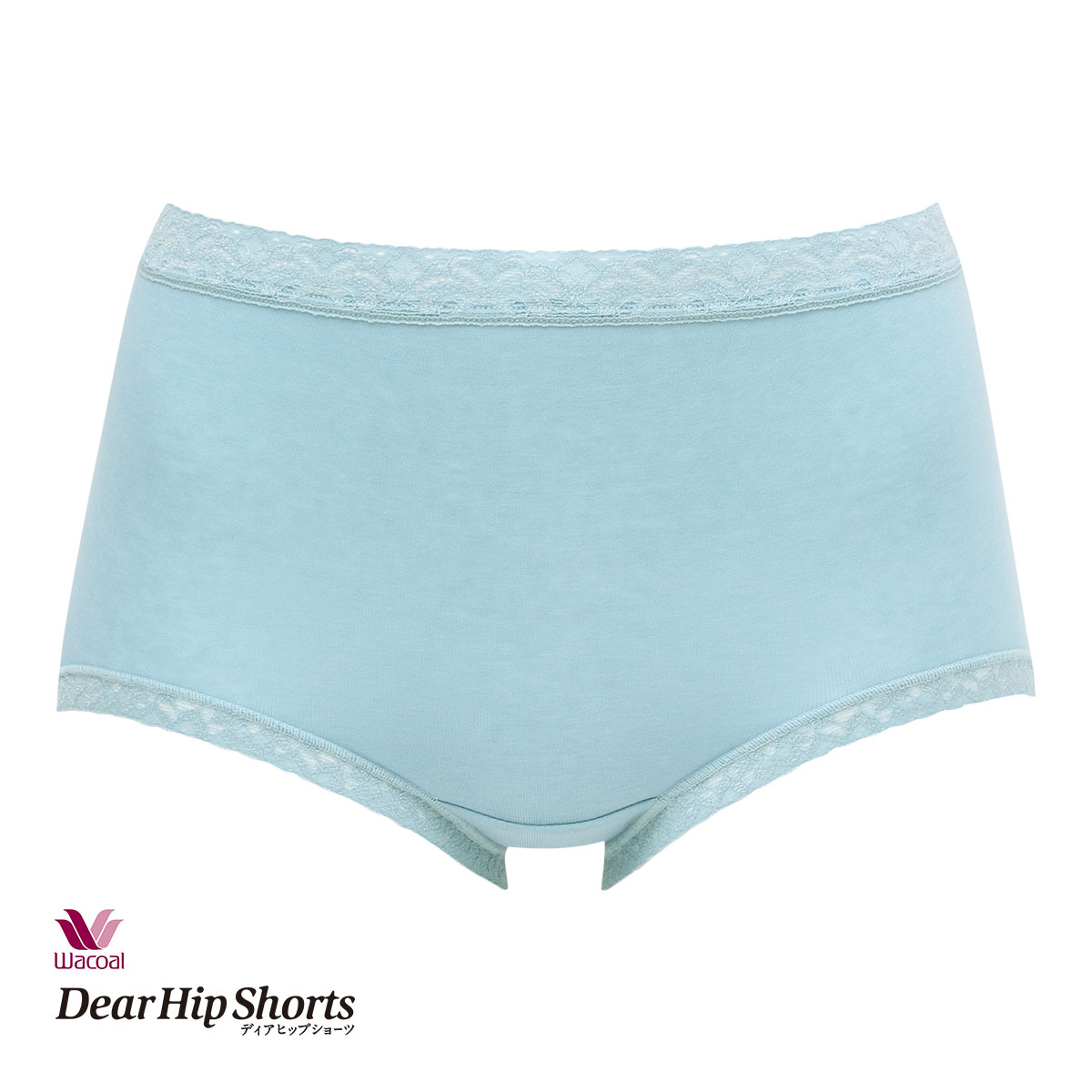 ワコール ショーツ ディアヒップショーツ DearHip Shorts 綿混 スタンダード ノーマルショーツ ML Wacoal(BGY-ブルーグレー-M)