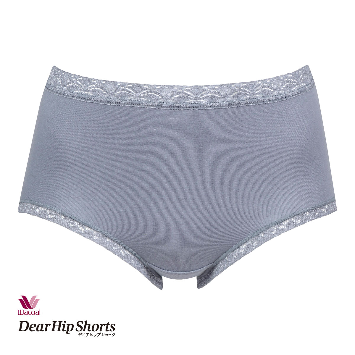 ワコール ショーツ ディアヒップショーツ DearHip Shorts 綿混 スタンダード ノーマルショーツ ML Wacoal(GY-グレー-M)