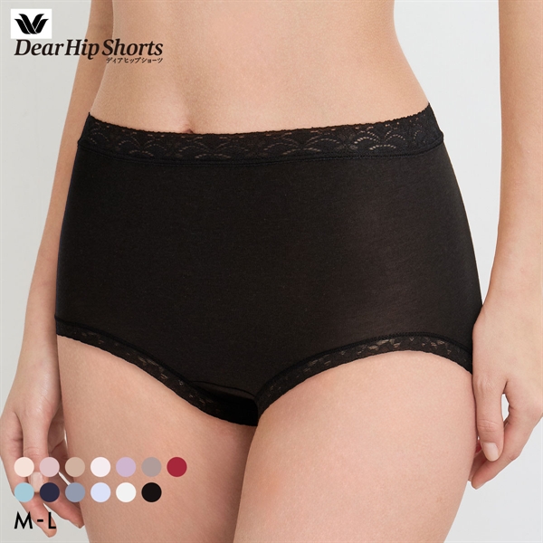 ワコール ショーツ ディアヒップショーツ DearHip Shorts 綿混 スタンダード ノーマルショーツ ML Wacoal