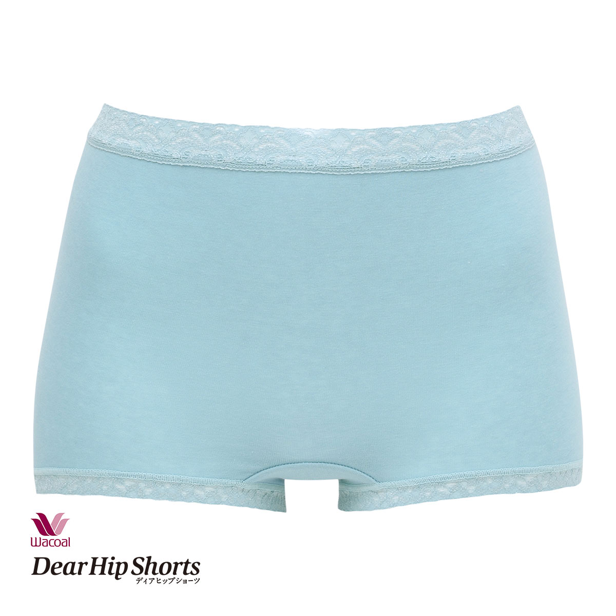 ワコール Wacoal ディアヒップショーツ DearHip Shorts 綿混 スタンダード ボーイレングスショーツ 3L(BGY-ブルーグレー-3L)