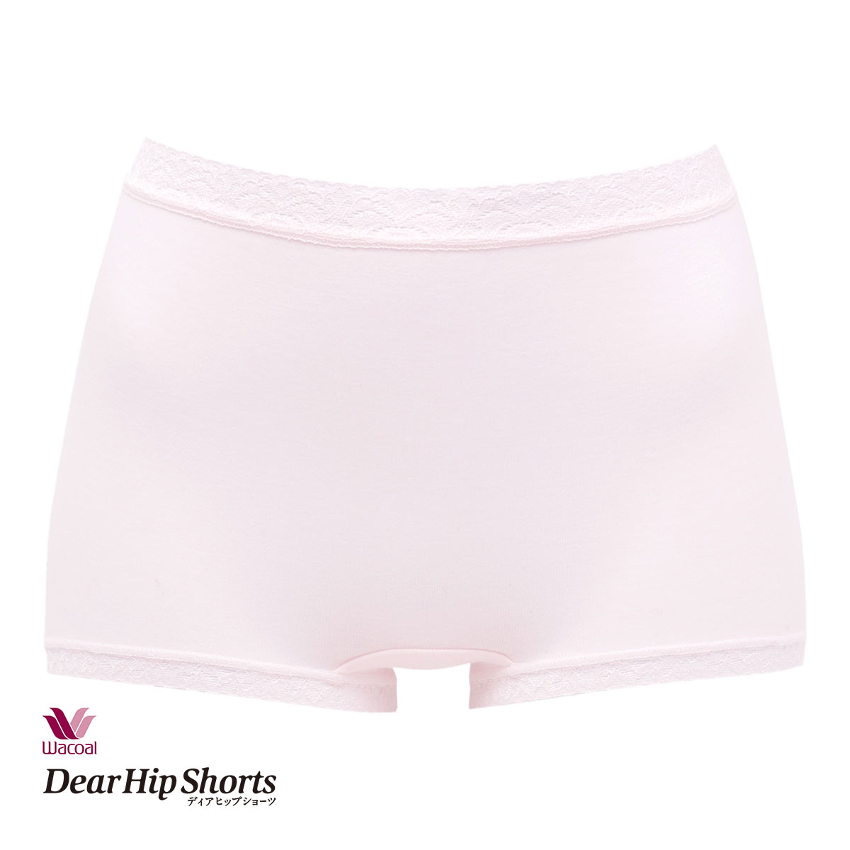 ワコール Wacoal ディアヒップショーツ DearHip Shorts 綿混 スタンダード ボーイレングスショーツ 3L(PI-ピンク-3L)