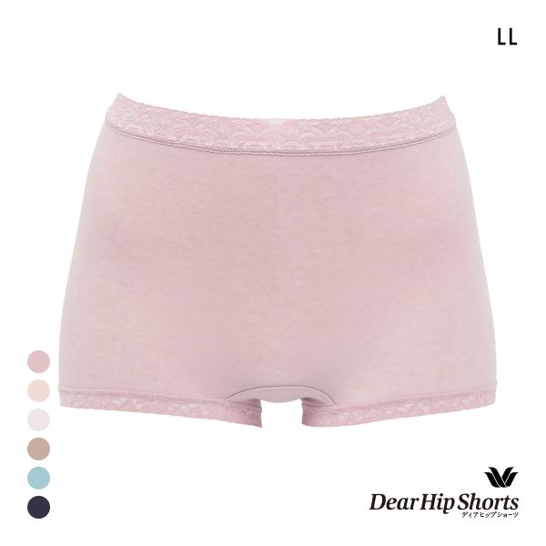 ワコール Wacoal ディアヒップショーツ DearHip Shorts 綿混 スタンダード ボーイレングスショーツ LL
