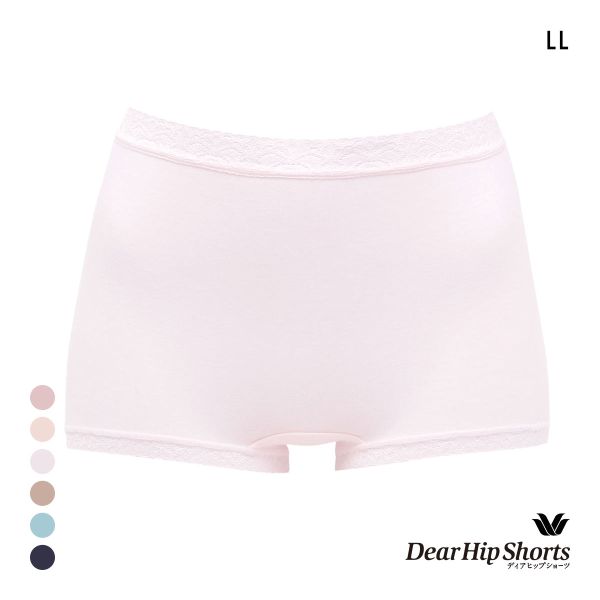 ワコール Wacoal ディアヒップショーツ DearHip Shorts 綿混 スタンダード ボーイレングスショーツ LL