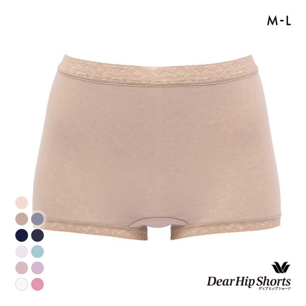 ワコール Wacoal ディアヒップショーツ DearHip Shorts 綿混 スタンダード ボーイレングスショーツ ML