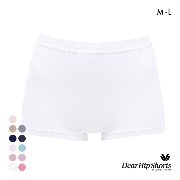 ワコール Wacoal ディアヒップショーツ DearHip Shorts 綿混 スタンダード ボーイレングスショーツ ML