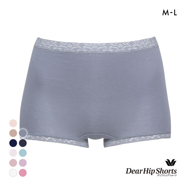 ワコール Wacoal ディアヒップショーツ DearHip Shorts 綿混 スタンダード ボーイレングスショーツ ML