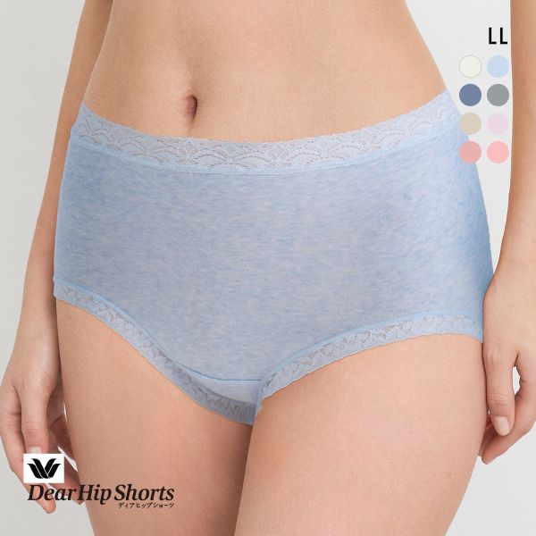 ワコール Wacoal ディアヒップショーツ DearHip Shorts 綿混 スタンダード ノーマルショーツ LL