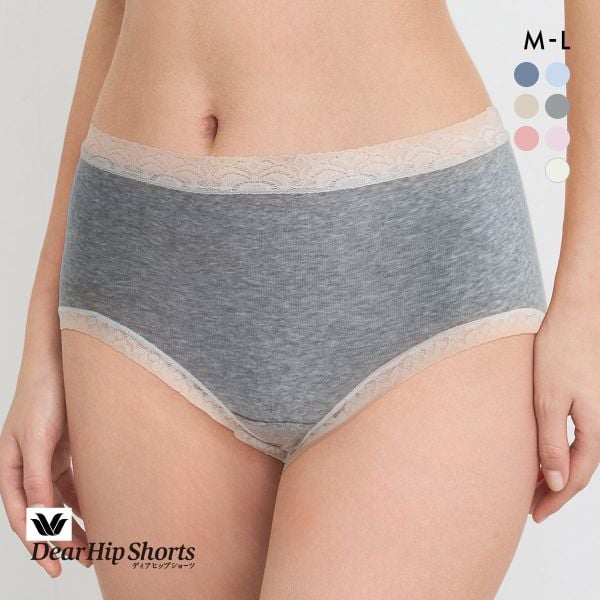 ワコール Wacoal ディアヒップショーツ DearHip Shorts スタンダード ノーマル ショーツ 綿混 深め ML 単品