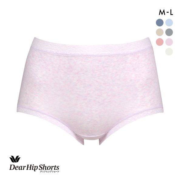 ワコール Wacoal ディアヒップショーツ DearHip Shorts スタンダード ノーマル ショーツ 綿混 深め ML 単品