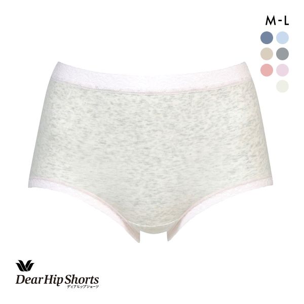 ワコール Wacoal ディアヒップショーツ DearHip Shorts スタンダード ノーマル ショーツ 綿混 深め ML 単品