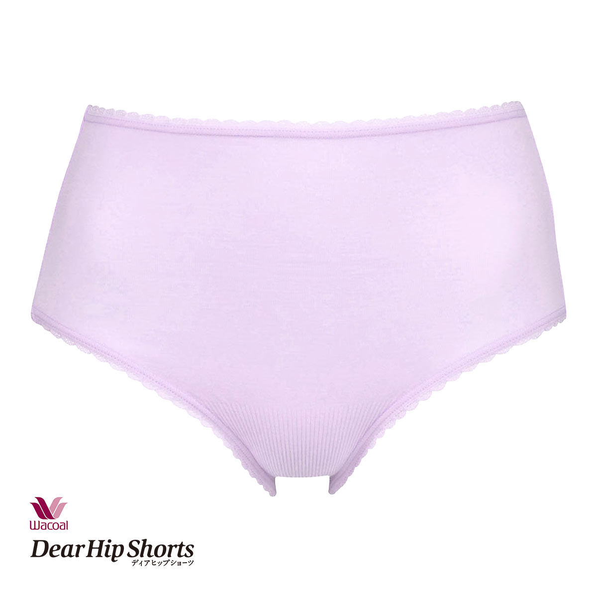 ワコール Wacoal ディアヒップショーツ DearHip Shorts ノーマル スタンダード ショーツ ML フィットタイプ 単品(PU-パープル-M)