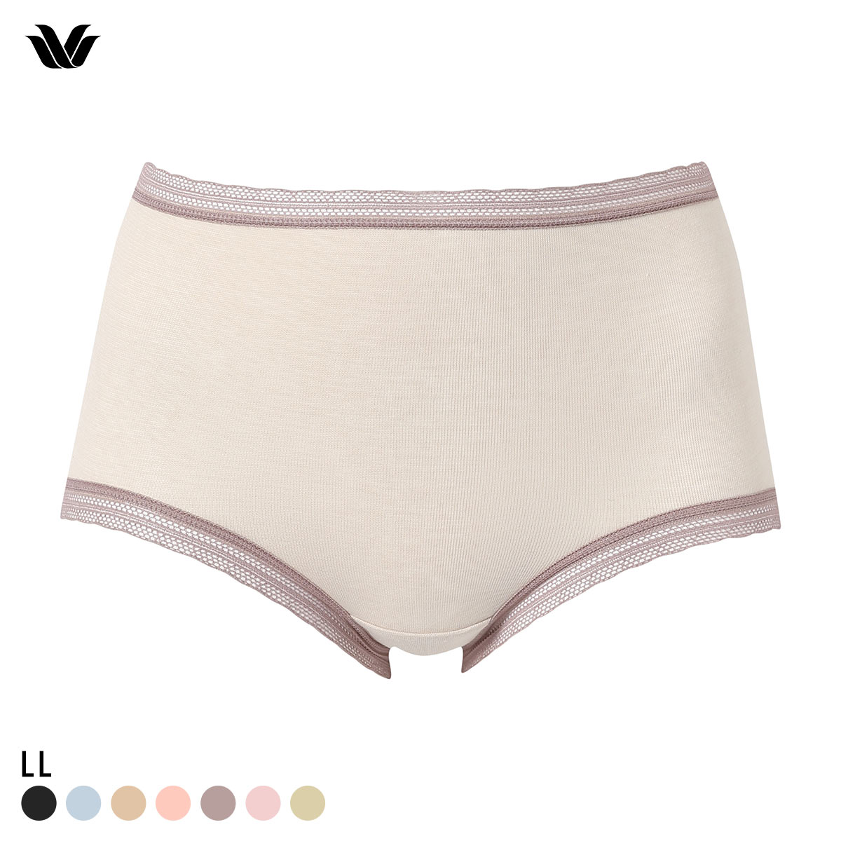 ワコール Wacoal ディアヒップショーツ DearHip Shorts ふかめ 綿混 ショーツ LL 単品(BE2-ベージュ2-LL)