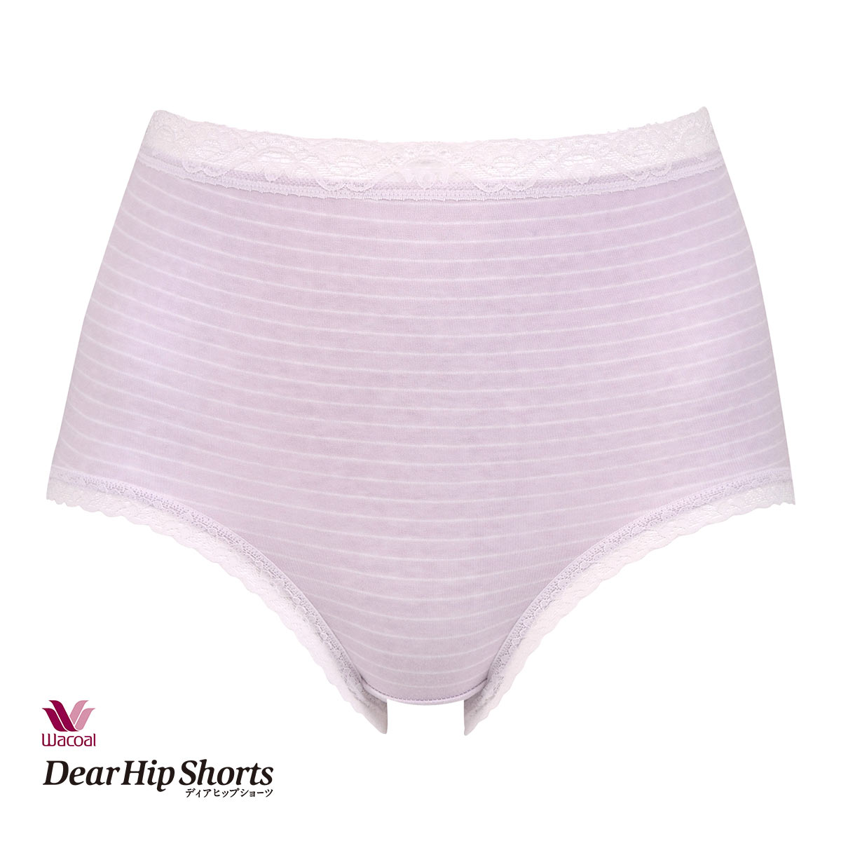 ワコール Wacoal ディアヒップショーツ DearHip Shorts ノーマル ショーツ 綿混 深め LL 単品(LV-ラベンダー-LL)