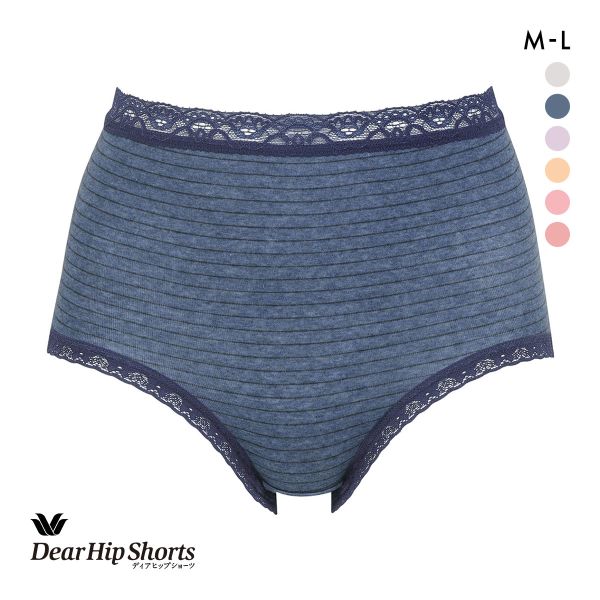 ワコール Wacoal ディアヒップショーツ DearHip Shorts ノーマル ショーツ 綿混 深め ML 単品
