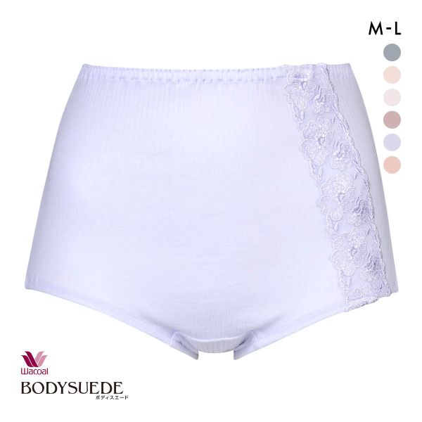 ワコール Wacoal ボディスエード BODYSUEDE 身生地綿100 ノーマルショーツ ML スタンダード