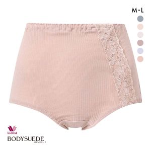 ワコール Wacoal ボディスエード BODYSUEDE 身生地綿100 ノーマルショーツ ML スタンダード