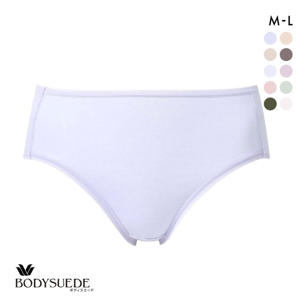 ワコール Wacoal ボディスエード BODYSUEDE スタンダード ハイレッグ ショーツ ML 綿混 深め ハイウエスト 単品