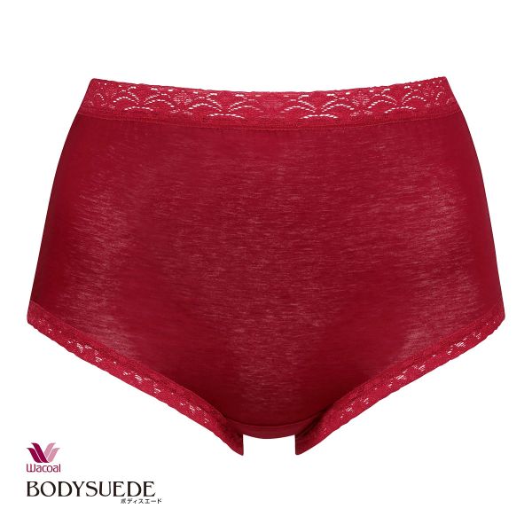 ワコール Wacoal ボディスエード BODYSUEDE ハイカット スタンダード ショーツ LL 綿100 深め ハイウエスト 大きいサイズ 単品