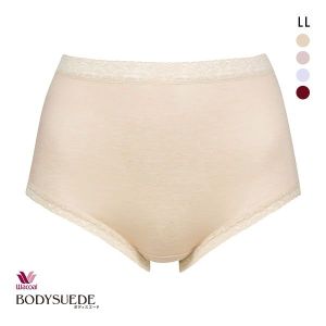 ワコール Wacoal ボディスエード BODYSUEDE ハイカット スタンダード ショーツ LL 綿100 深め ハイウエスト 大きいサイズ 単品