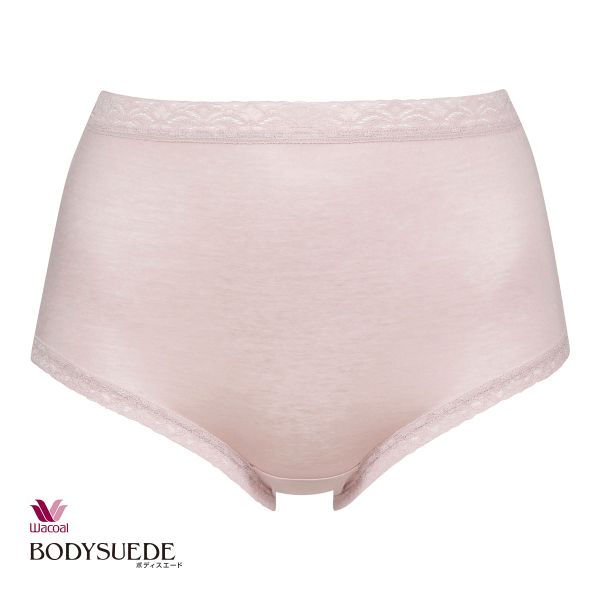 ワコール Wacoal ボディスエード BODYSUEDE ハイカット スタンダード ショーツ ML 綿100 深め ハイウエスト 単品