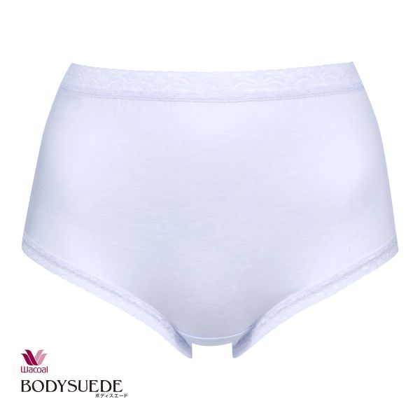 ワコール Wacoal ボディスエード BODYSUEDE ハイカット スタンダード ショーツ ML 綿100 深め ハイウエスト 単品