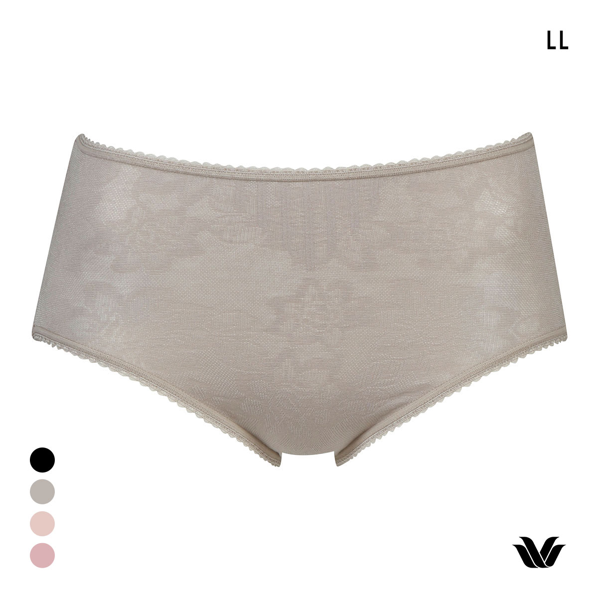 ワコール 綿混 ふかめ丈 ショーツ LL Wacoal(LBR-薄ブラウン-LL)