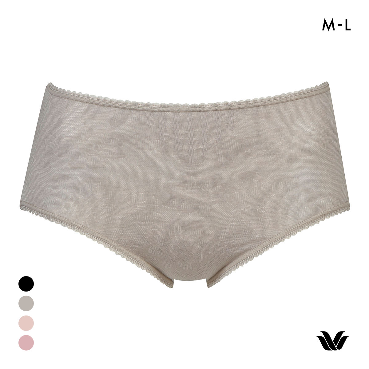 ワコール 綿混 ふかめ丈 ショーツ ML Wacoal(LBR-薄ブラウン-M)