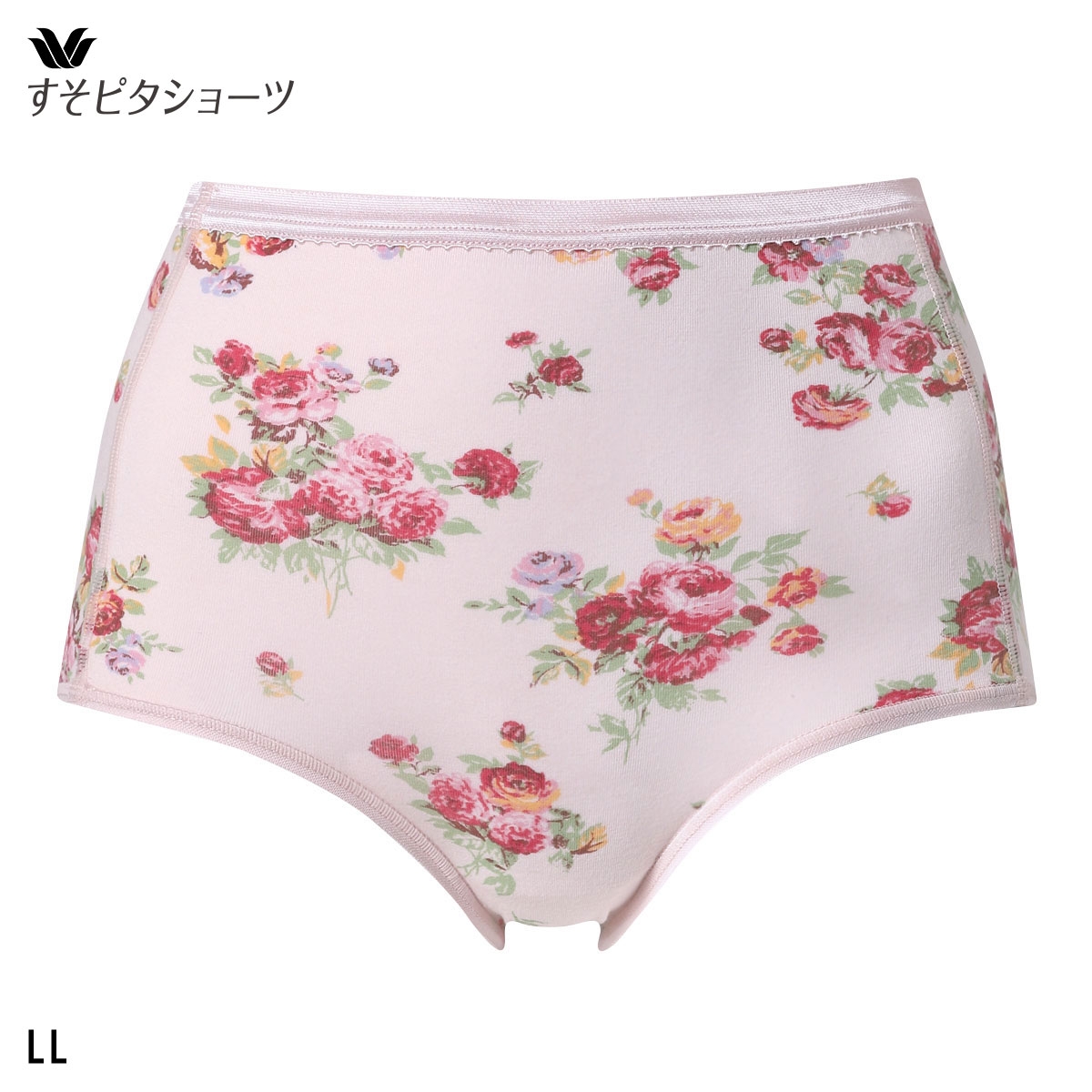 ワコール すそピタショーツ ノーマル はきこみふかめ LL 綿混 Wacoal(PI-ピンク-LL)