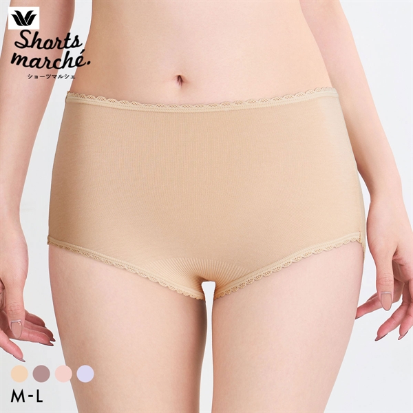 ワコール ショーツマルシェ 綿混 コンフォートフィットショーツ ふかめ ML Wacoal Shorts marche