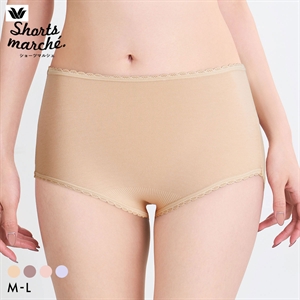ワコール ショーツマルシェ 綿混 コンフォートフィットショーツ ふかめ ML Wacoal Shorts marche