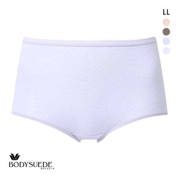 ワコール Wacoal ボディスエード BODYSUEDE スタンダード ノーマル ショーツ LL 綿混 深め ハイウエスト 単品