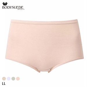 ワコール Wacoal ボディスエード BODYSUEDE スタンダード ノーマル ショーツ LL 綿混 深め ハイウエスト 単品