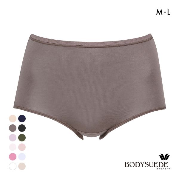 ワコール Wacoal ボディスエード BODYSUEDE スタンダード ノーマル ショーツ ML 綿混 深め ハイウエスト 単品